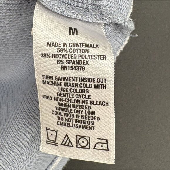 Aeropostale Women's Hawaii Honolulu Baby Tee M Light Blue Seriously Soft Y2k - Picture 5 of 8